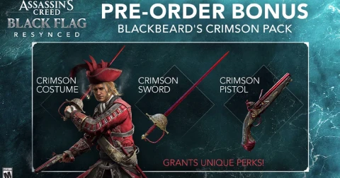 Assassin's Creed Black Flag Resynced 2026: دليل الطلب المسبق والنسخ والمكافآت