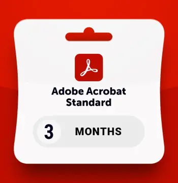 Adobe Acrobat Standard - 3 Months Subscription Key