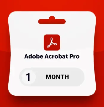 Adobe Acrobat Pro - 1 Month Subscription Key