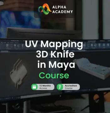 UV Mapping 3D Knife in Maya Alpha Academy Code