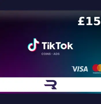 Rewarble TikTok GBP 15 Gift Card