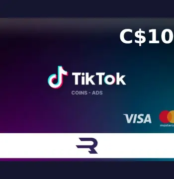 Rewarble TikTok CAD 10 Gift Card