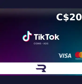 Rewarble TikTok CAD 20 Gift Card
