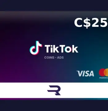 Rewarble TikTok CAD 25 Gift Card