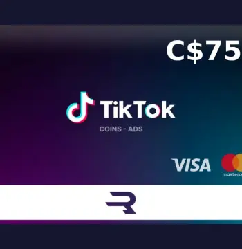 Rewarble TikTok CAD 75 Gift Card