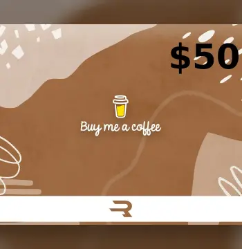 Rewarble Buy Me a Coffee USD 50 Gift Card