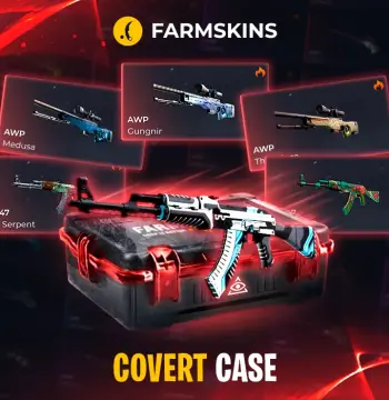 Covert CS 2 Skin Key – 1 of 83 Possible Skins (Farmskins.com | Global)