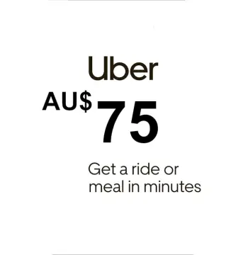 Uber AUD 75 Gift Card AU