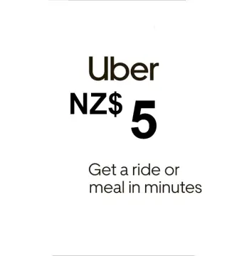 Uber NZD 5 Gift Card NZ