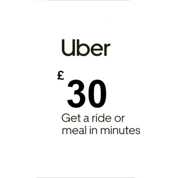 Uber GBP 30 Gift Card UK