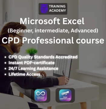 Microsoft Excel - Beginner, intermediate & Advanced - CPD Professional Course Online Training Academy