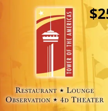 Tower of the Americas USD 25 Gift Card US