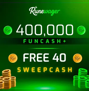 Runewager 400000 Fun Cash + FREE 40 Sweep Cash