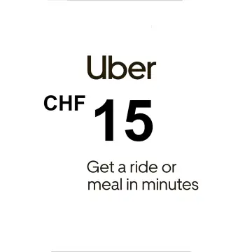 Uber 15 CHF CH Gift Card