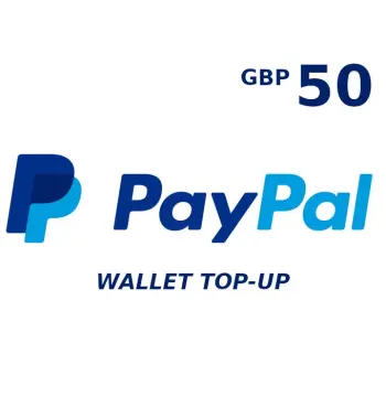 PayPal Wallet 50 GBP Top Up