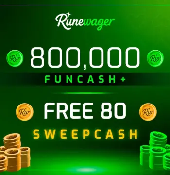 Runewager 800000 Fun Cash + FREE 80 Sweep Cash