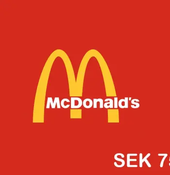 Mcdonalds SEK 750 Gift Card SE