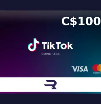 Rewarble TikTok CAD 100 Gift Card