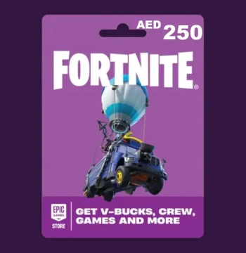 Fortnite AED 250 PC Epic Games Gift Card AE