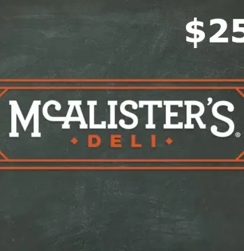 McAlisters $25 Gift Card US