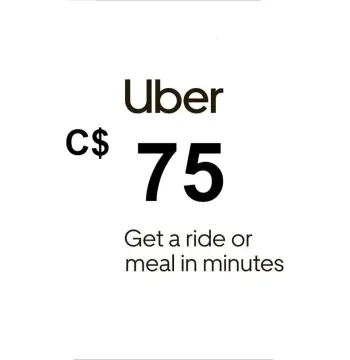 Uber CAD 75 Gift Card CA