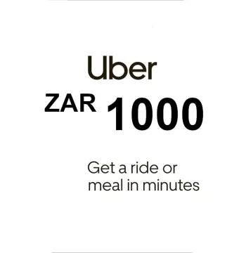 Uber 1000 ZAR Gift Card