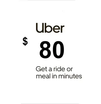 Uber USD 80 Gift Card US