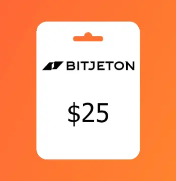 BitJeton Crypto USD 25 Gift Card