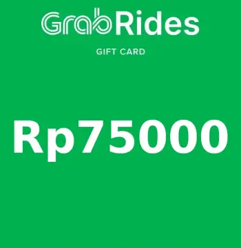 Grab Rides IDR 75000 Gift Card ID