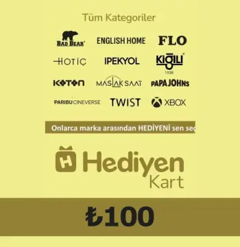 Hediyen KART - All Access ₺100 Gift Card TR