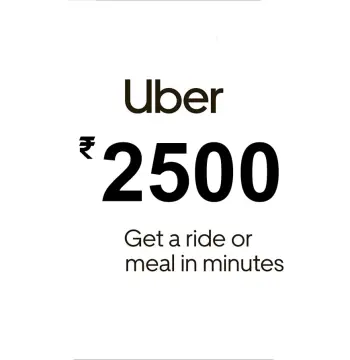 Uber ₹2500 IN Gift Card