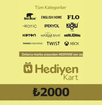Hediyen KART - All Access ₺2000 Gift Card TR