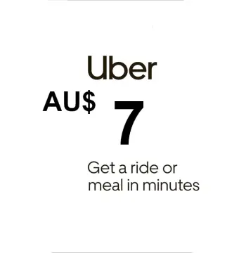 Uber AUD 7 Gift Card AU