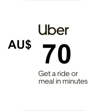 Uber AUD 70 Gift Card AU
