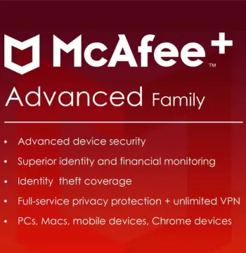 McAfee+ Advanced Family Security 2025 EU Key (1 Year / 6 Devices)