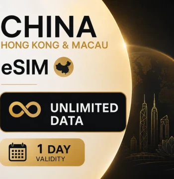 eSIM China - Unlimited Data (valid for 1 Day)