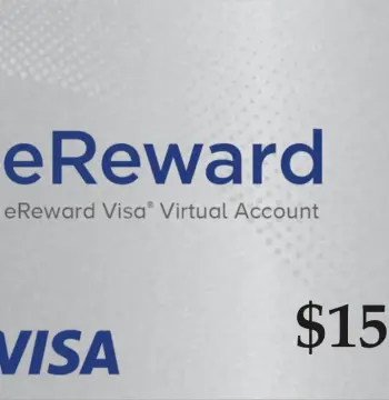 Prepaid Visa eReward USD 15 Gift Card US