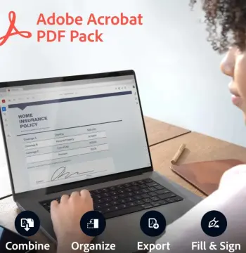 Adobe Acrobat PDF Pack Subscription US Key (1 Device / 1 Year)