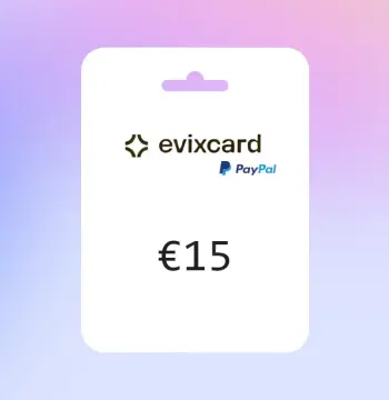 EvixCard PayPal EUR 15 Gift Card