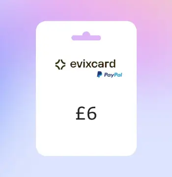 EvixCard PayPal GBP 6 Gift Card