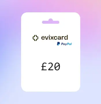 EvixCard PayPal GBP 20 Gift Card