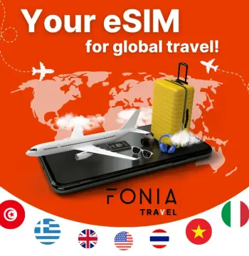 eSIM Fonia Travel North America - 1 GB Data (valid for 7 Days)