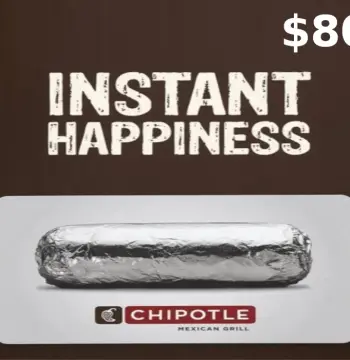 Chipotle USD 80 Gift Card US