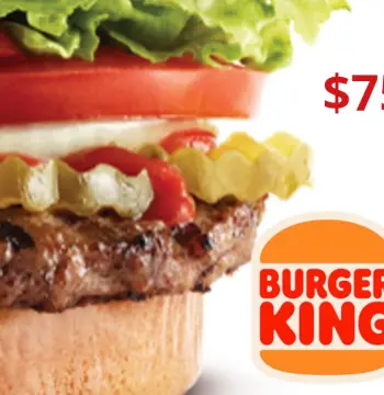 Burger King USD 75 Gift Card US