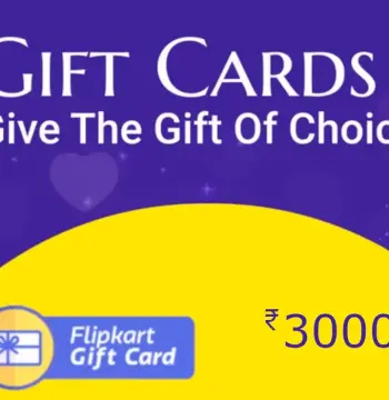 Flipkart INR 3000 Gift Card IN