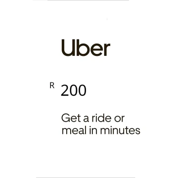Uber R200 ZA Gift Card