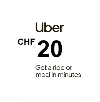 Uber 20 CHF Gift Card