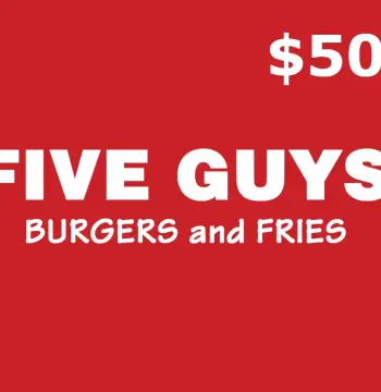 Five Guys $50 Gift Card US