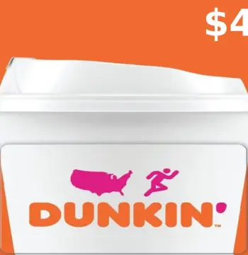 Dunkin Donuts $4 Gift Card US