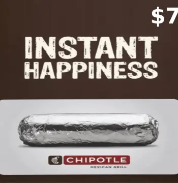 Chipotle $7 Gift Card US